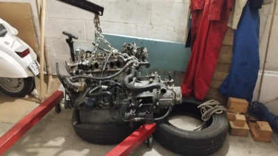 Engine removed 2